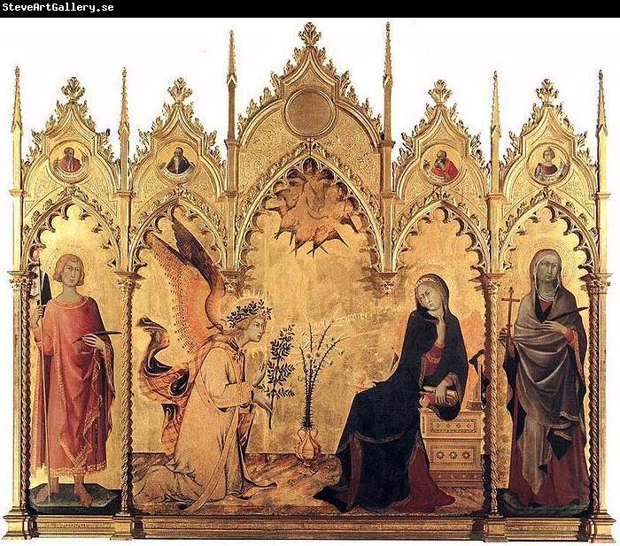 Simone Martini The Annunciation with St. Margaret and St. Asano,